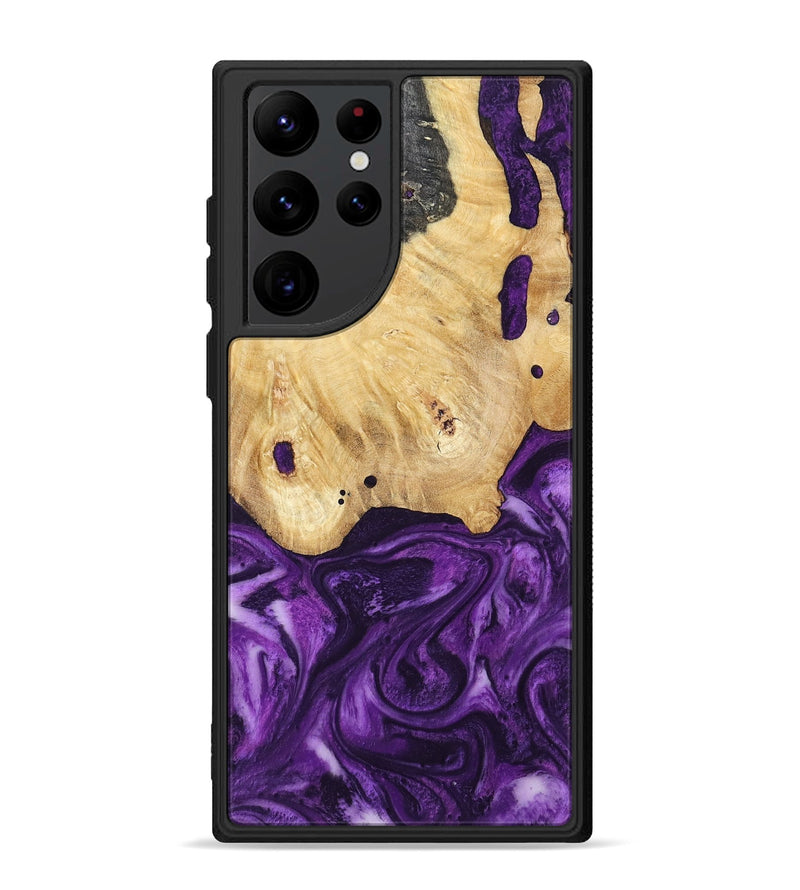 Galaxy S22 Ultra Wood Phone Case - Sadye (Purple, 800435)