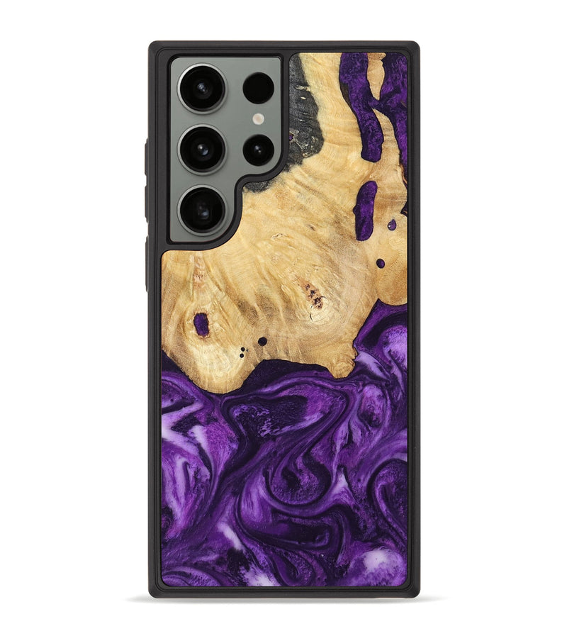 Galaxy S23 Ultra Wood Phone Case - Sadye (Purple, 800435)