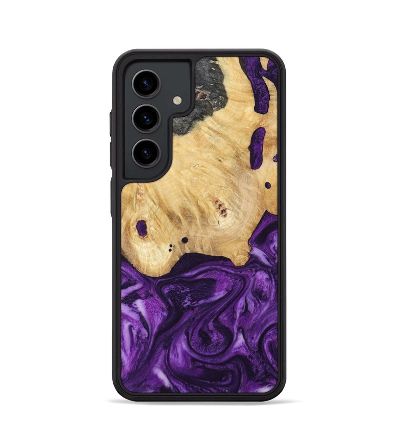 Galaxy S24 Wood Phone Case - Sadye (Purple, 800435)