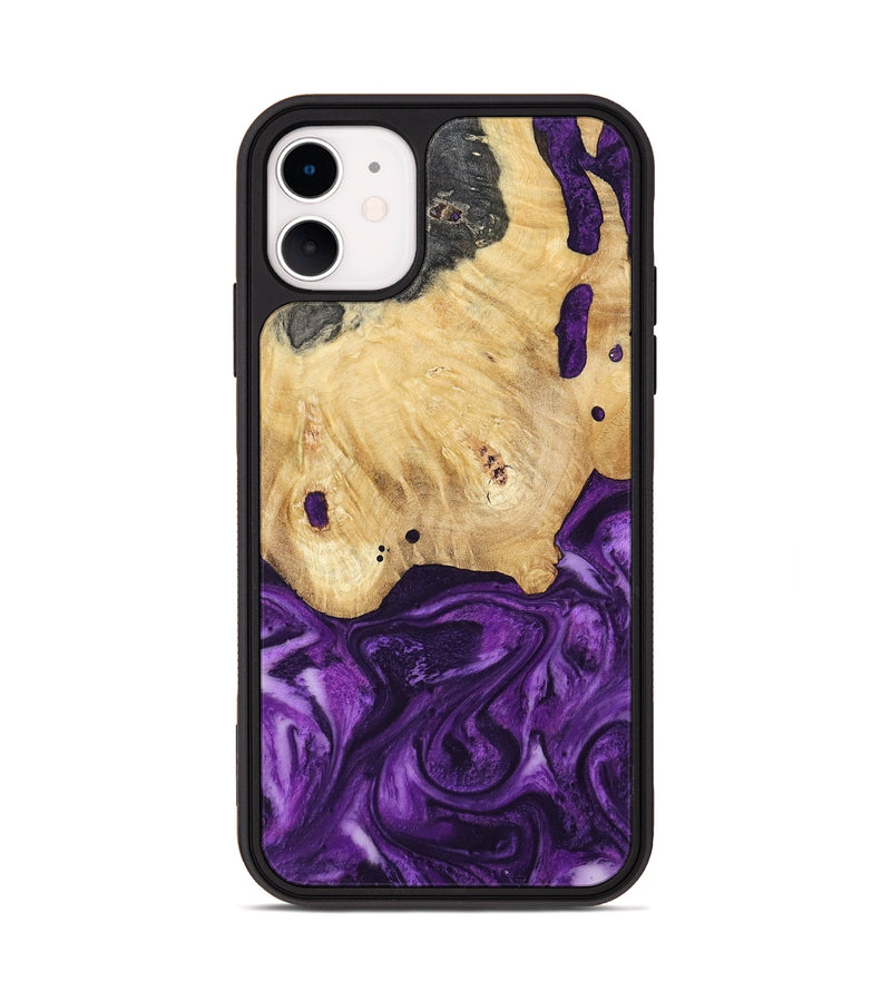 iPhone 11 Wood Phone Case - Sadye (Purple, 800435)