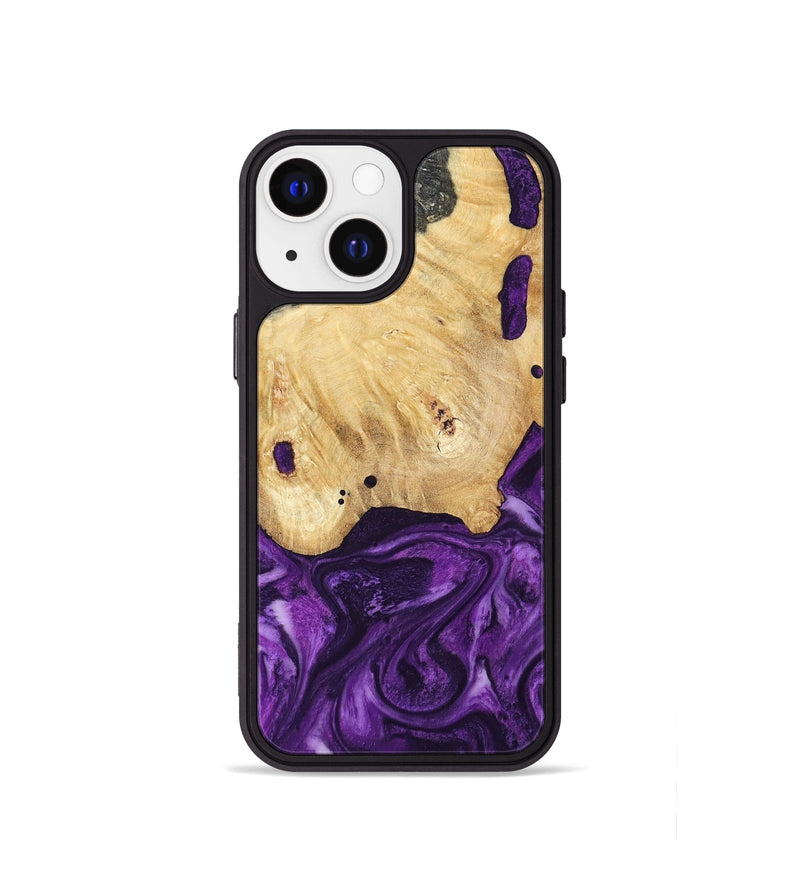 iPhone 13 mini Wood Phone Case - Sadye (Purple, 800435)