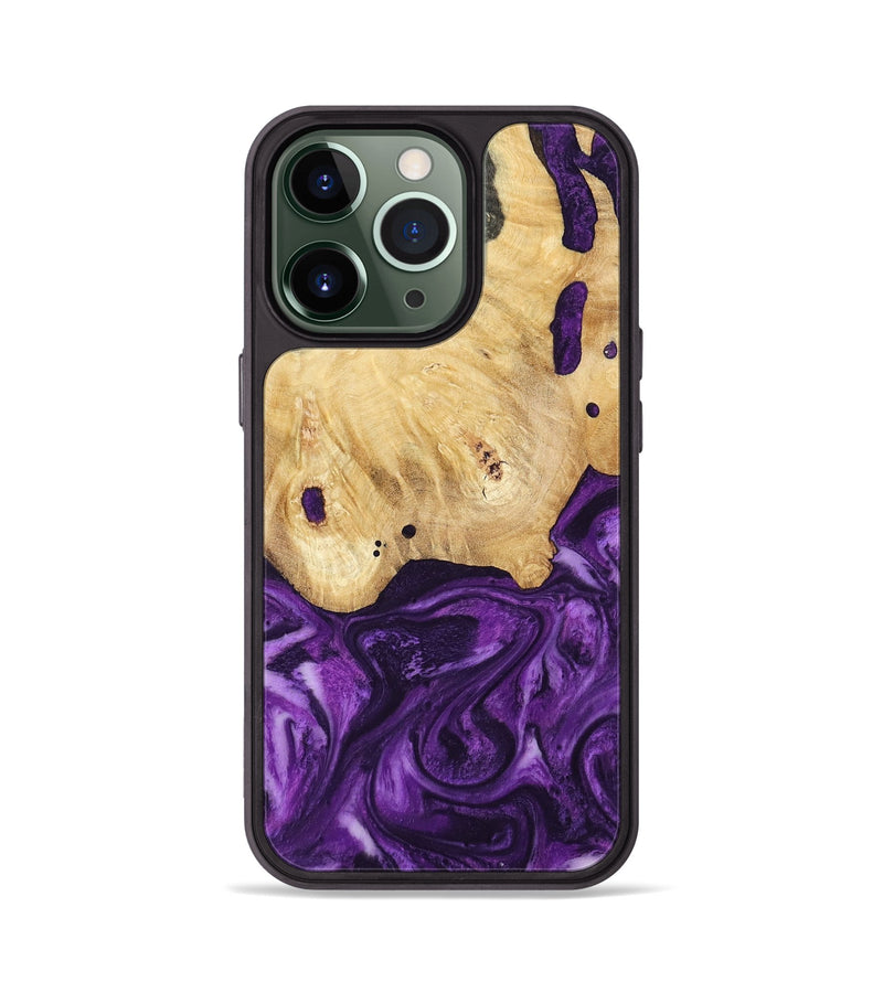 iPhone 13 Pro Wood Phone Case - Sadye (Purple, 800435)