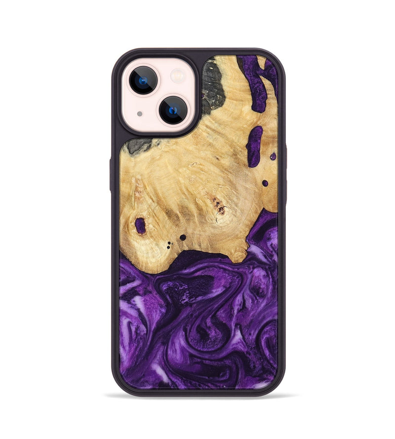 iPhone 14 Wood Phone Case - Sadye (Purple, 800435)