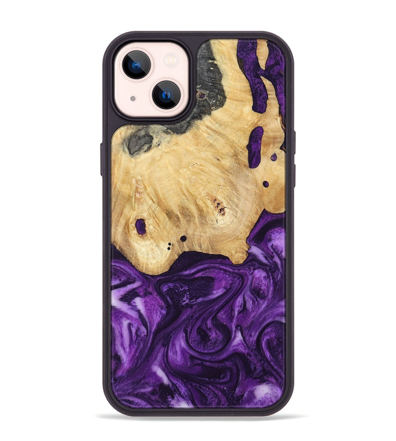 iPhone 14 Plus Wood Phone Case - Sadye (Purple, 800435)