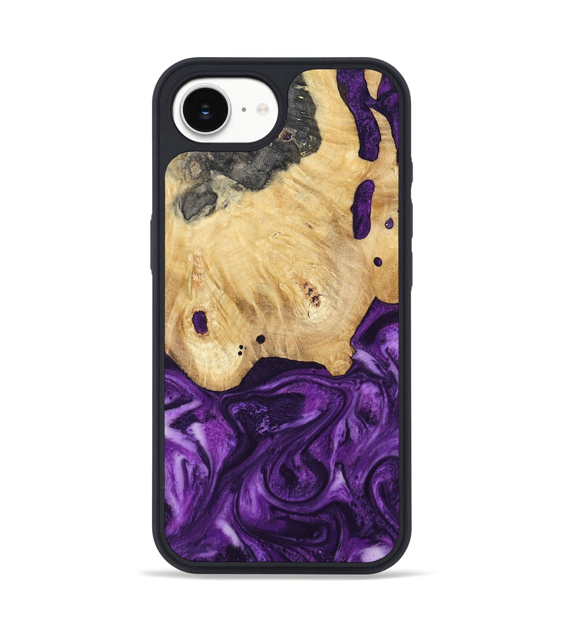 iPhone 16e Wood Phone Case - Sadye (Purple, 800435)