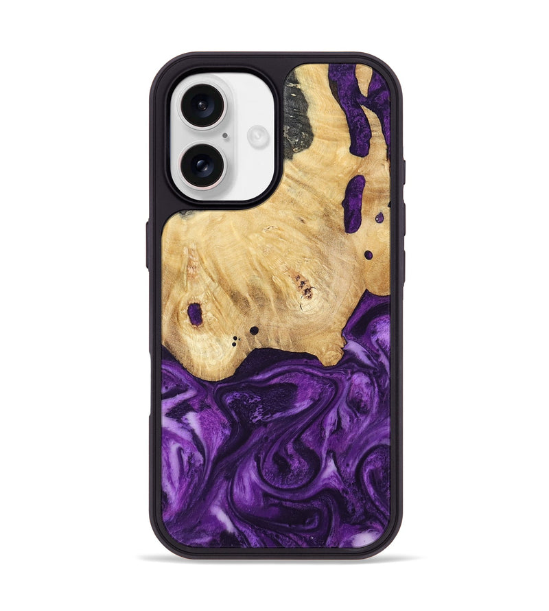 iPhone 17 Wood Phone Case - Sadye (Purple, 800435)