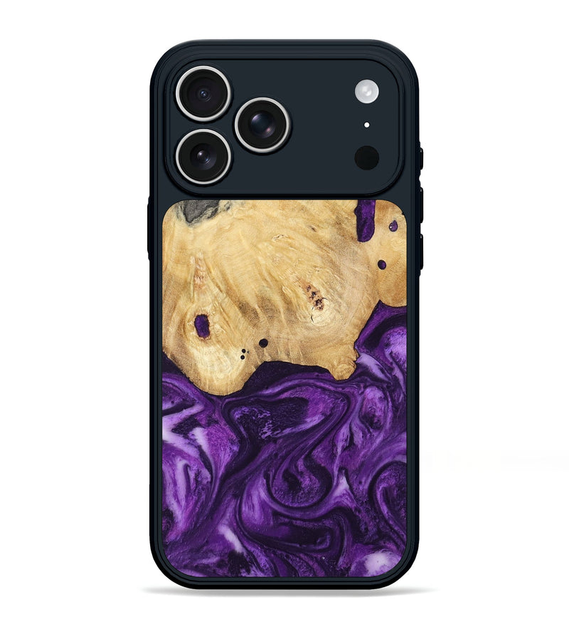 iPhone 17 Pro Max Wood Phone Case - Sadye (Purple, 800435)