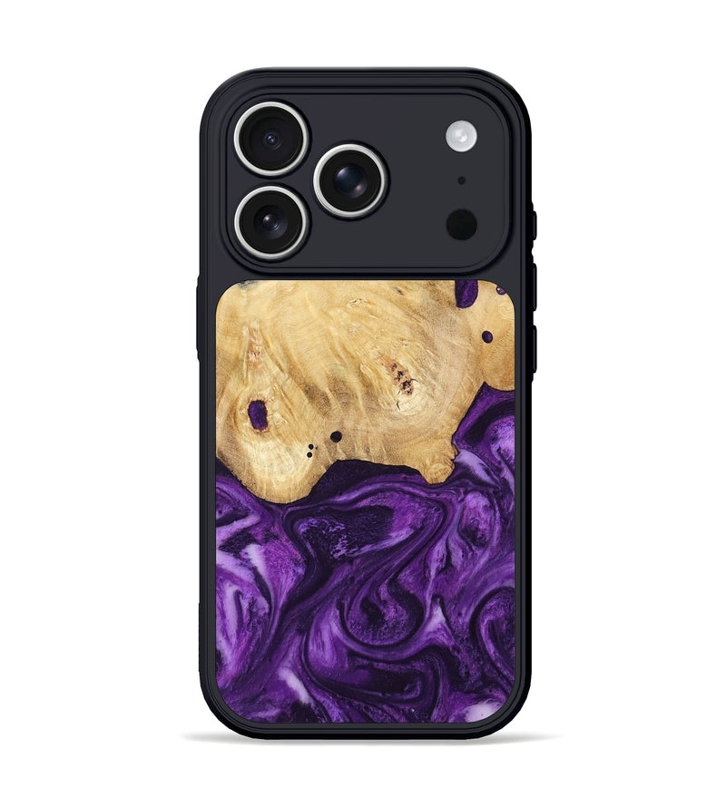 iPhone 17 Pro Wood Phone Case - Sadye (Purple, 800435)