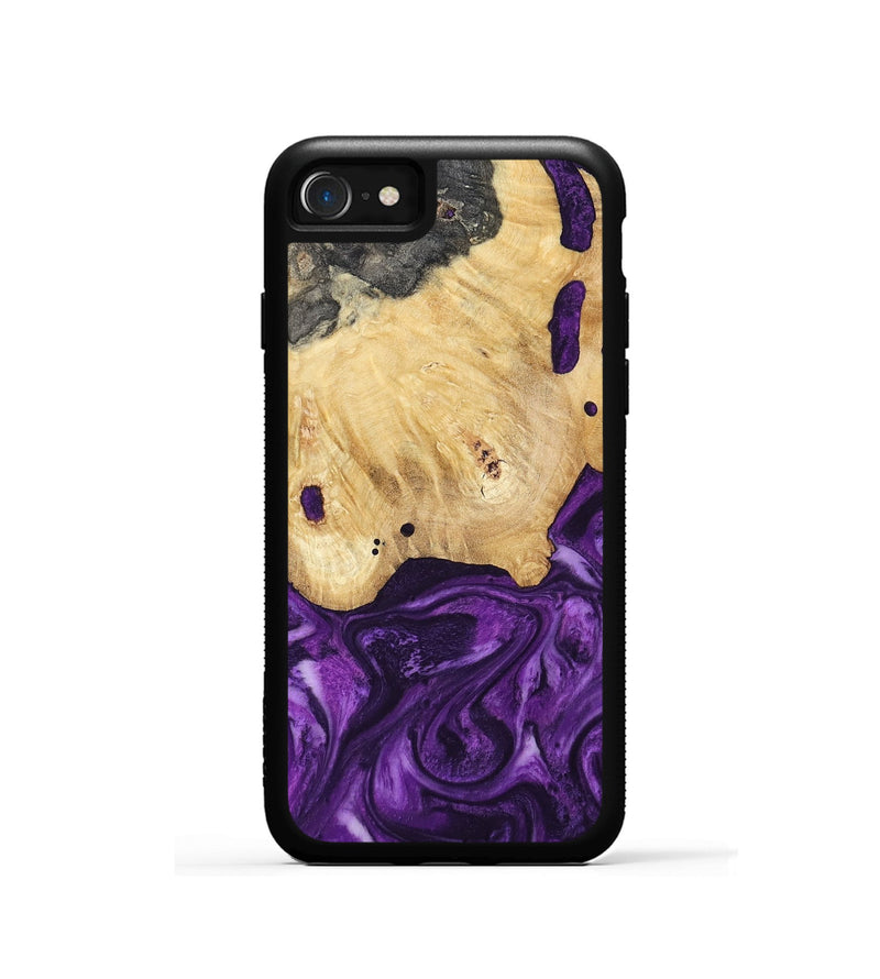 iPhone SE Wood Phone Case - Sadye (Purple, 800435)