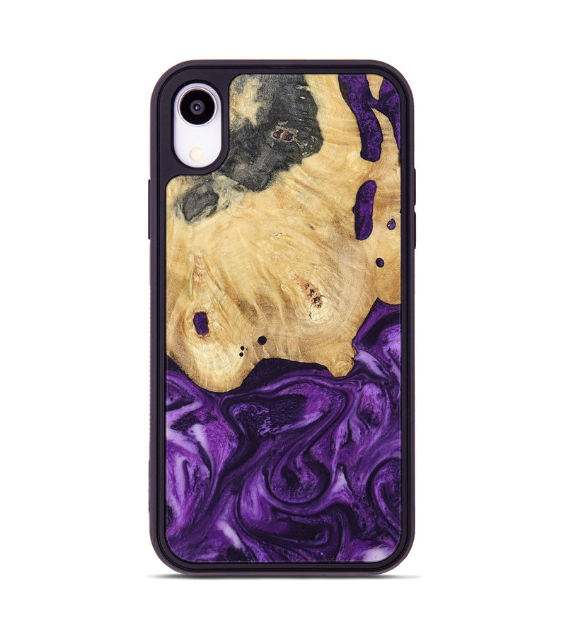 iPhone Xr Wood Phone Case - Sadye (Purple, 800435)