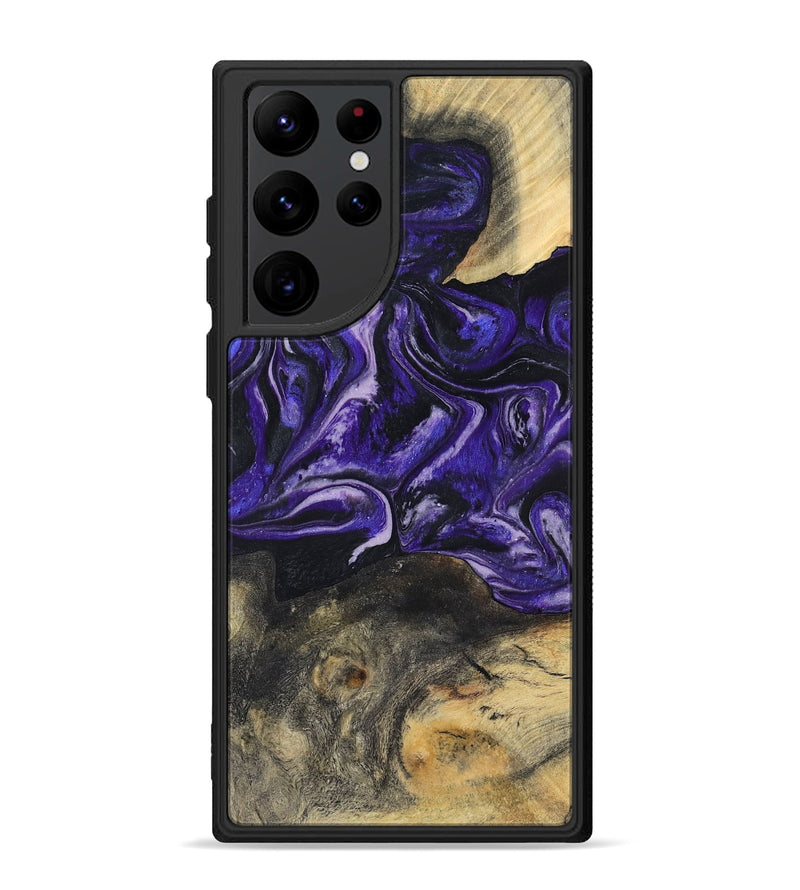Galaxy S22 Ultra Wood Phone Case - Roma (Purple, 800436)