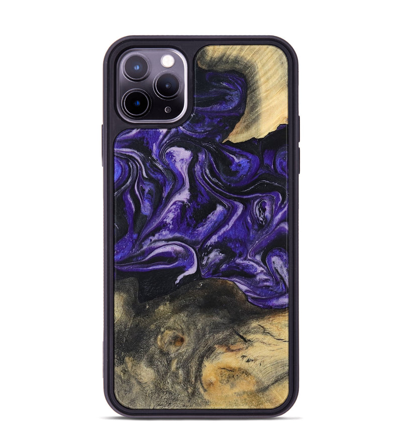 iPhone 11 Pro Max Wood Phone Case - Roma (Purple, 800436)