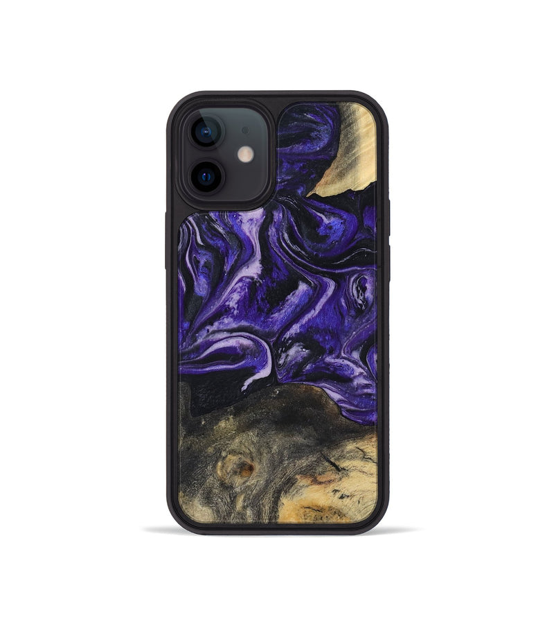 iPhone 12 mini Wood Phone Case - Roma (Purple, 800436)