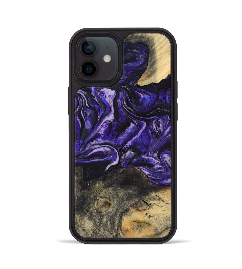 iPhone 12 Wood Phone Case - Roma (Purple, 800436)