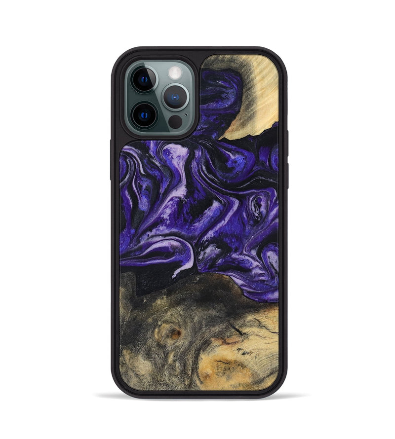 iPhone 12 Pro Wood Phone Case - Roma (Purple, 800436)