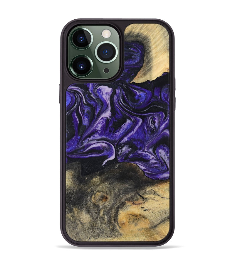 iPhone 13 Pro Max Wood Phone Case - Roma (Purple, 800436)