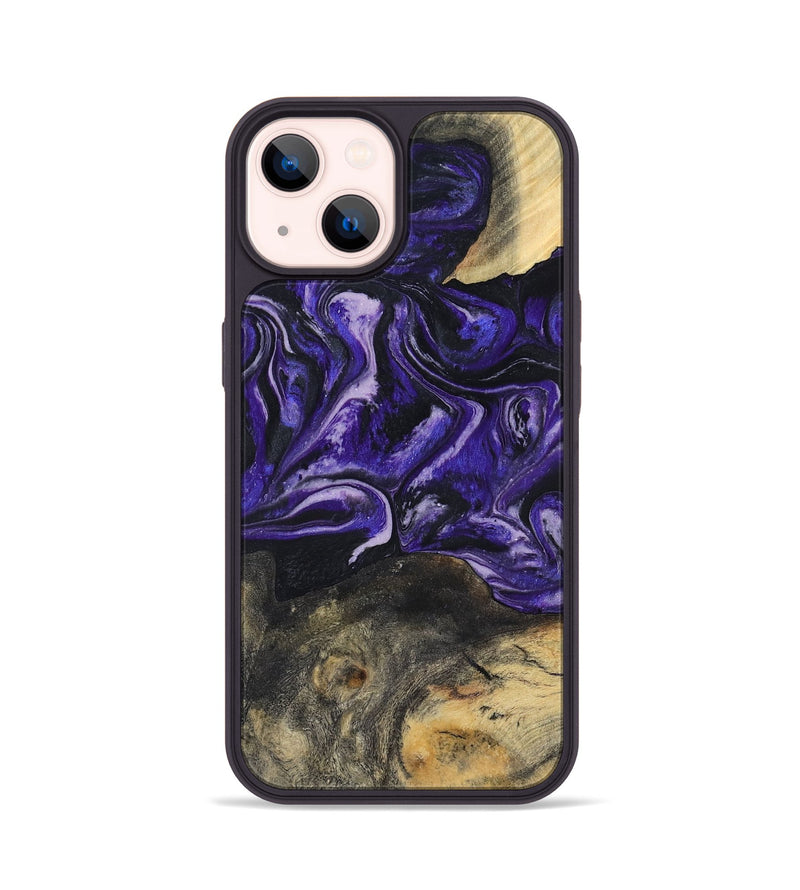 iPhone 14 Wood Phone Case - Roma (Purple, 800436)