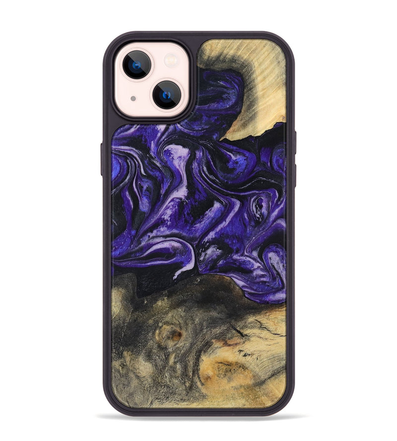 iPhone 14 Plus Wood Phone Case - Roma (Purple, 800436)