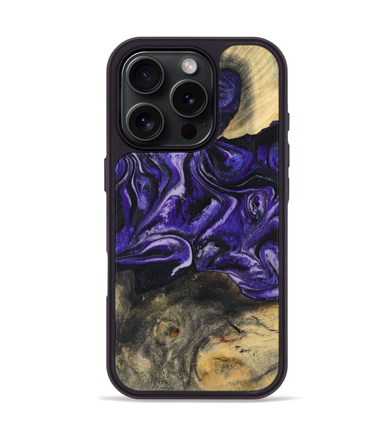 iPhone 16 Pro Wood Phone Case - Roma (Purple, 800436)