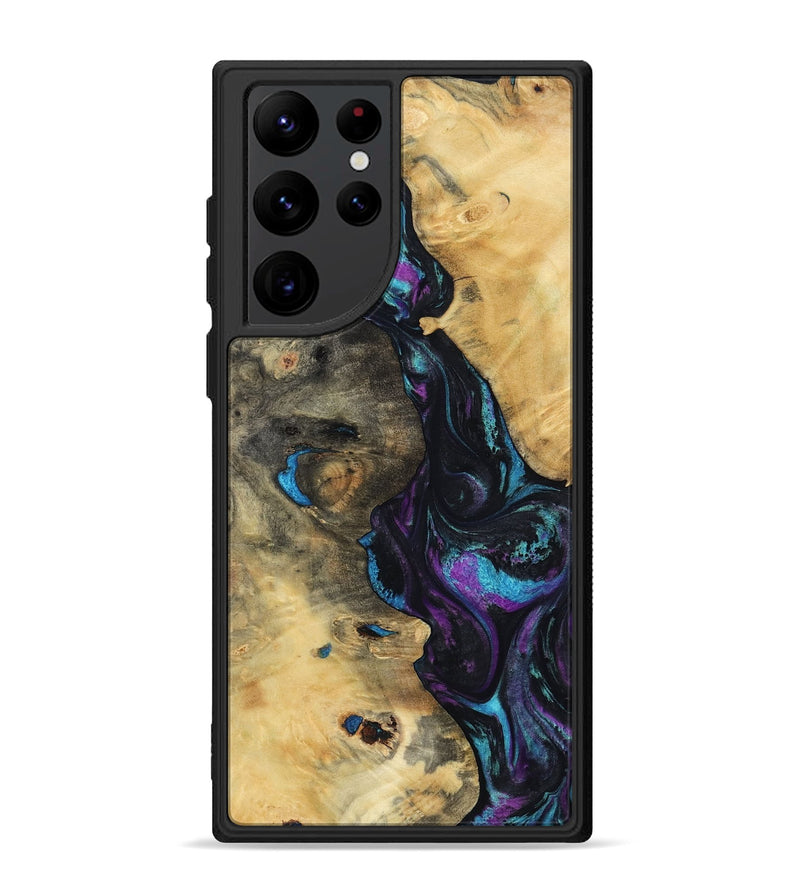 Galaxy S22 Ultra Wood Phone Case - Jo (Purple, 800437)