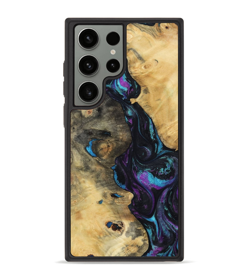 Galaxy S23 Ultra Wood Phone Case - Jo (Purple, 800437)