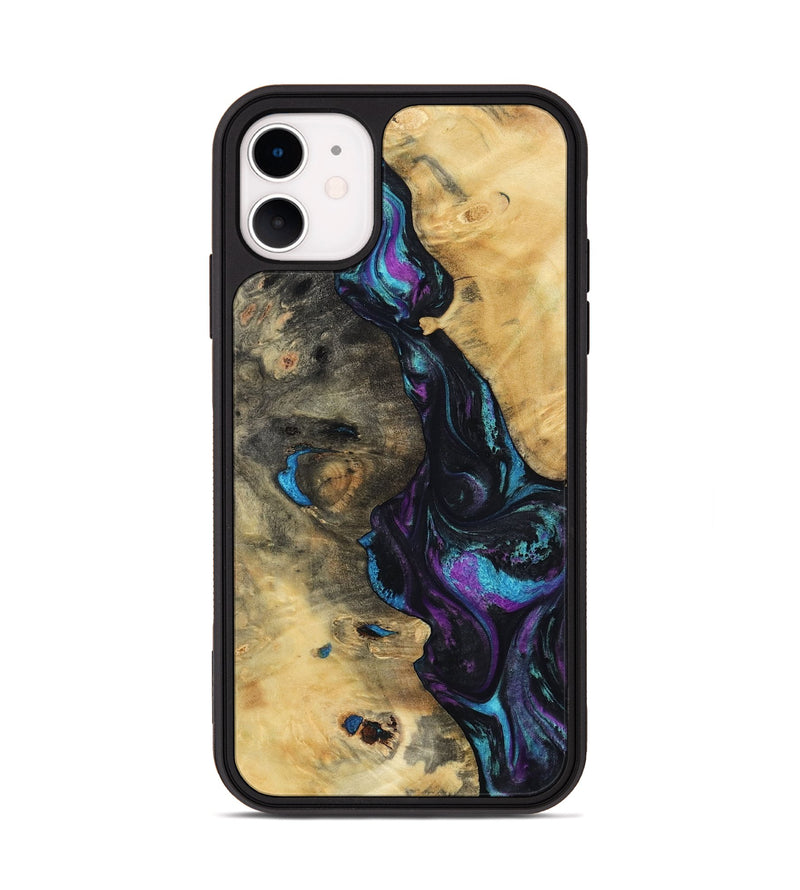 iPhone 11 Wood Phone Case - Jo (Purple, 800437)