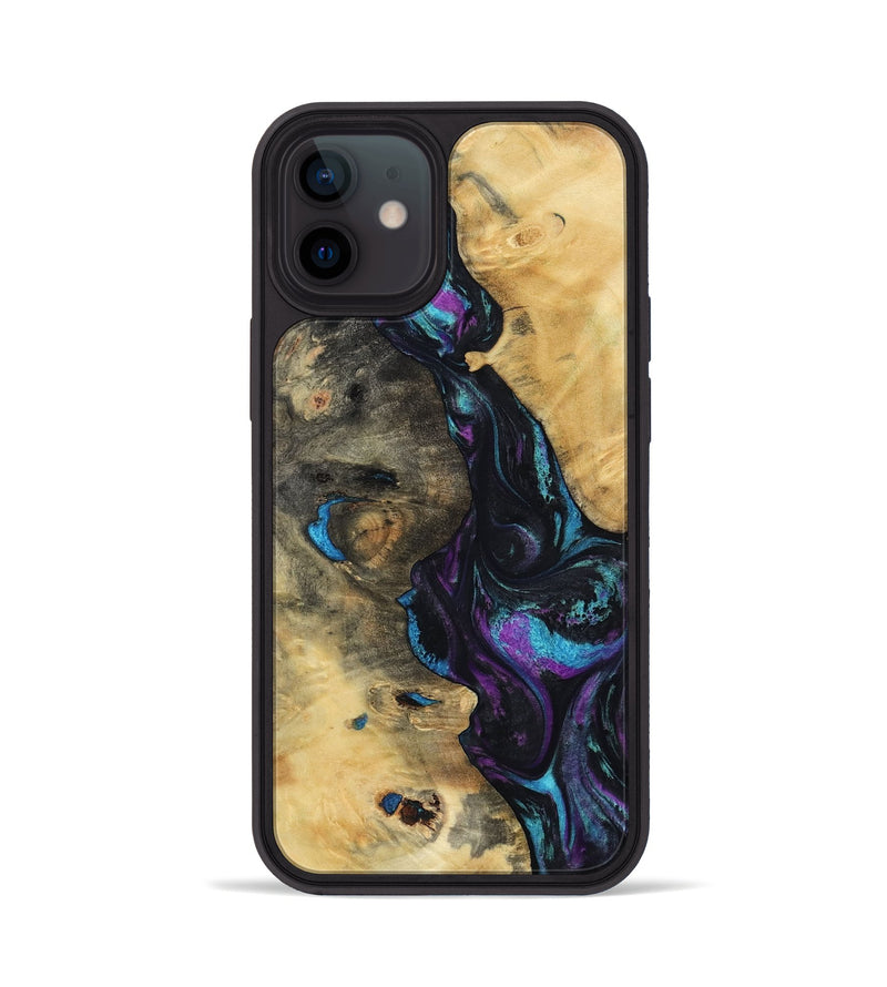 iPhone 12 Wood Phone Case - Jo (Purple, 800437)