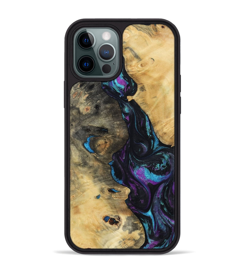 iPhone 12 Pro Max Wood Phone Case - Jo (Purple, 800437)