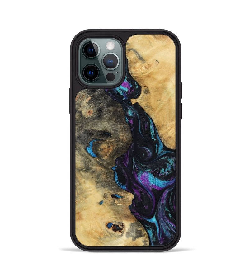 iPhone 12 Pro Wood Phone Case - Jo (Purple, 800437)