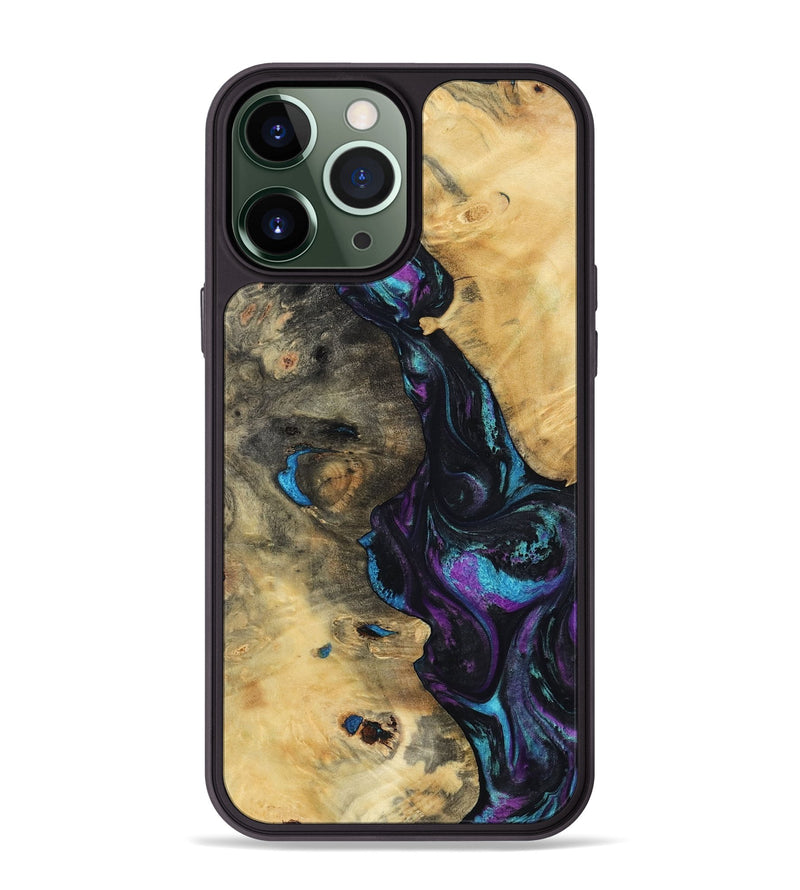 iPhone 13 Pro Max Wood Phone Case - Jo (Purple, 800437)