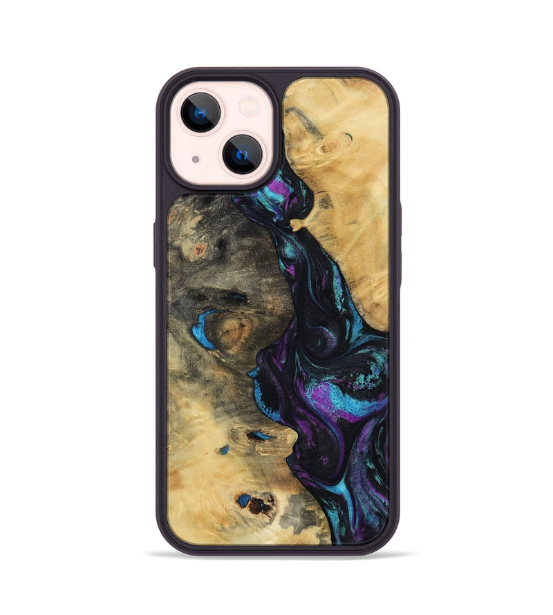 iPhone 14 Wood Phone Case - Jo (Purple, 800437)