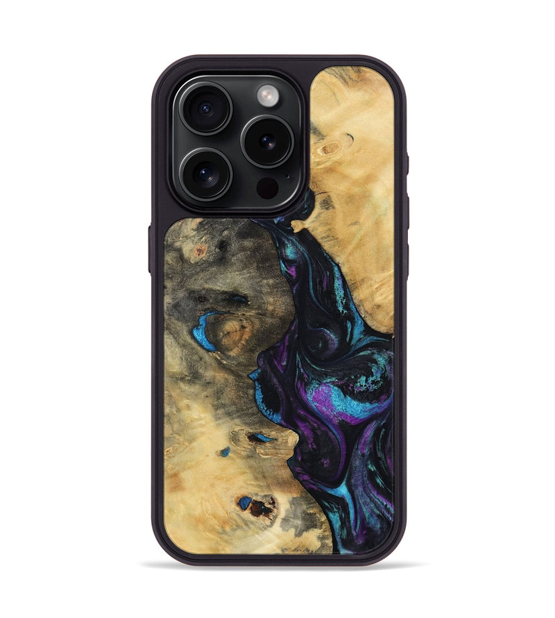 iPhone 15 Pro Wood Phone Case - Jo (Purple, 800437)