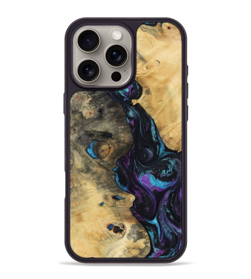 iPhone 16 Pro Max Wood Phone Case - Jo (Purple, 800437)