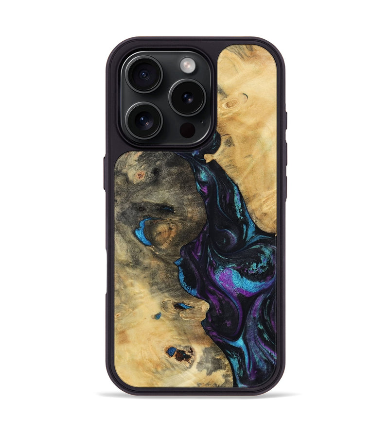 iPhone 16 Pro Wood Phone Case - Jo (Purple, 800437)