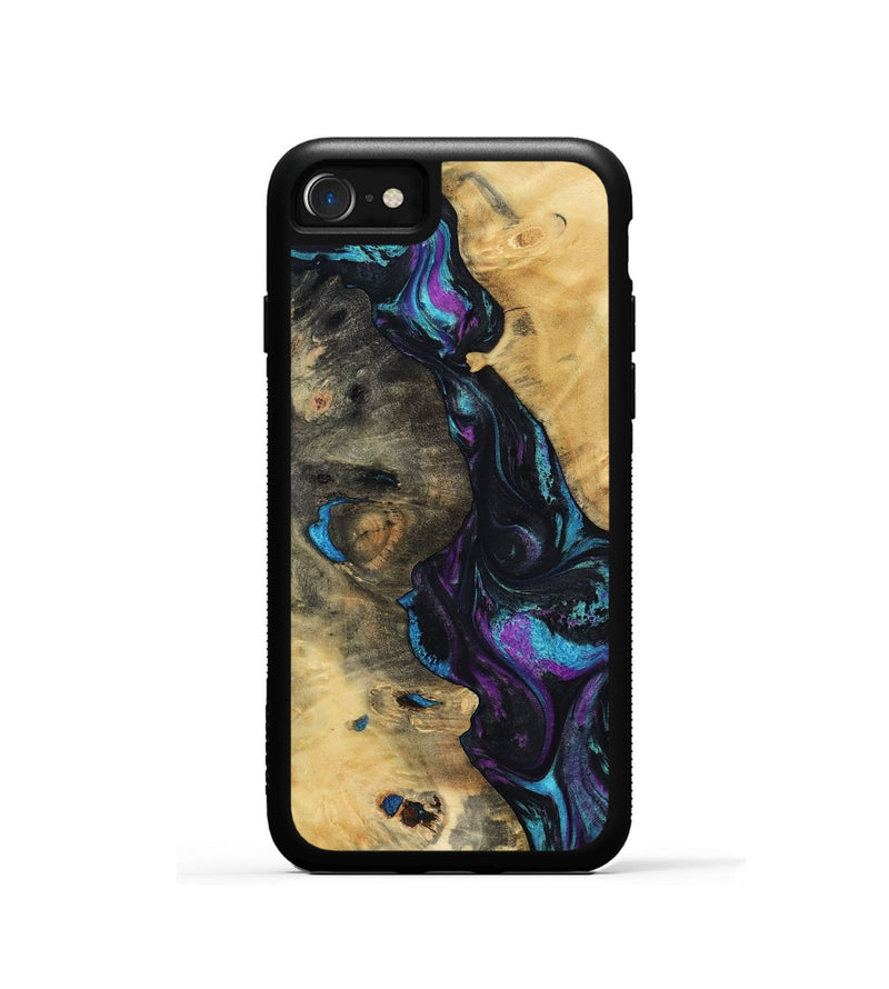 iPhone SE Wood Phone Case - Jo (Purple, 800437)