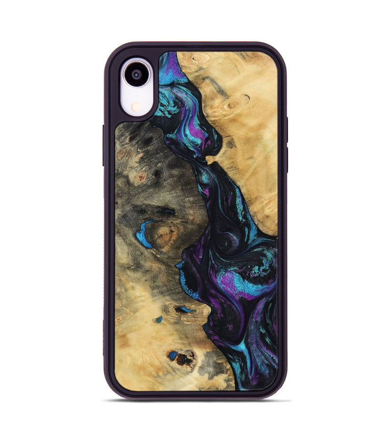 iPhone Xr Wood Phone Case - Jo (Purple, 800437)