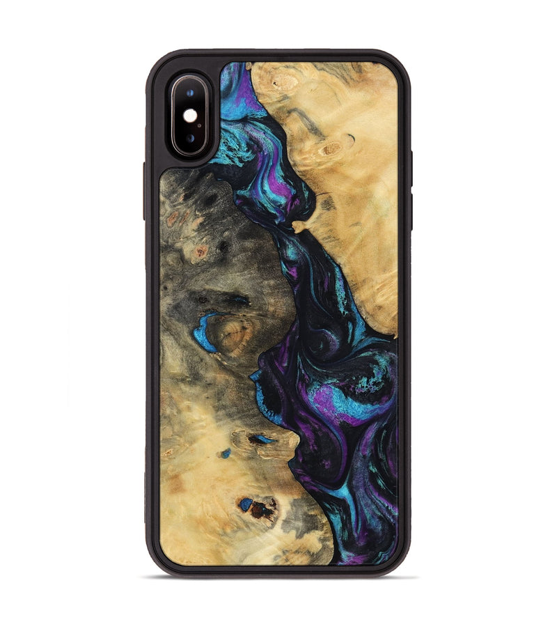 iPhone Xs Max Wood Phone Case - Jo (Purple, 800437)