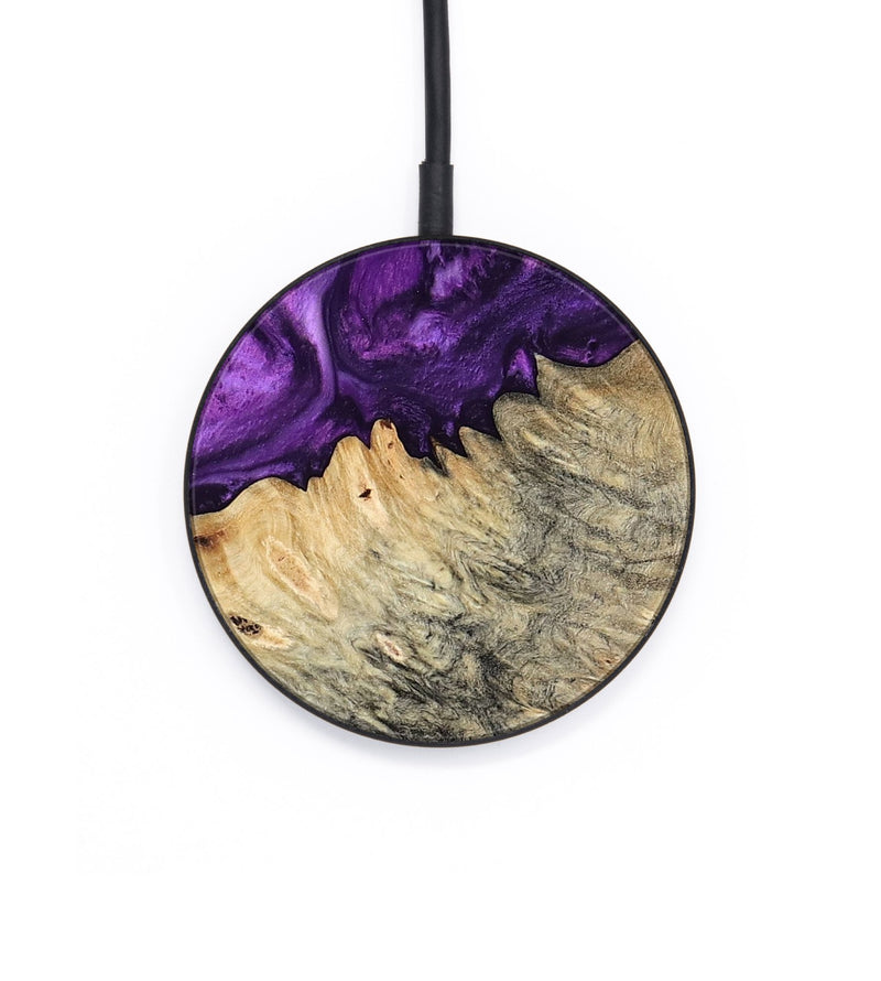 Circle Wood Wireless Charger - Gian (Purple, 800440)