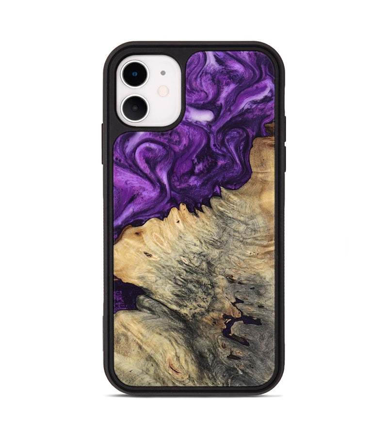 iPhone 11 Wood Phone Case - Gian (Purple, 800440)