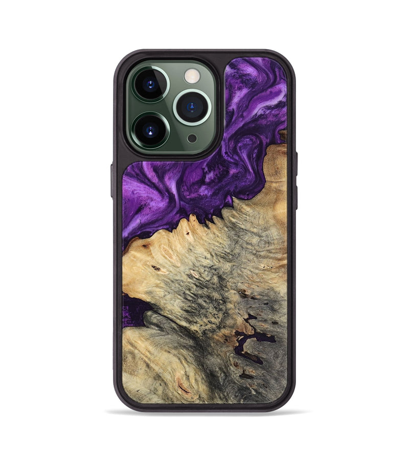iPhone 13 Pro Wood Phone Case - Gian (Purple, 800440)