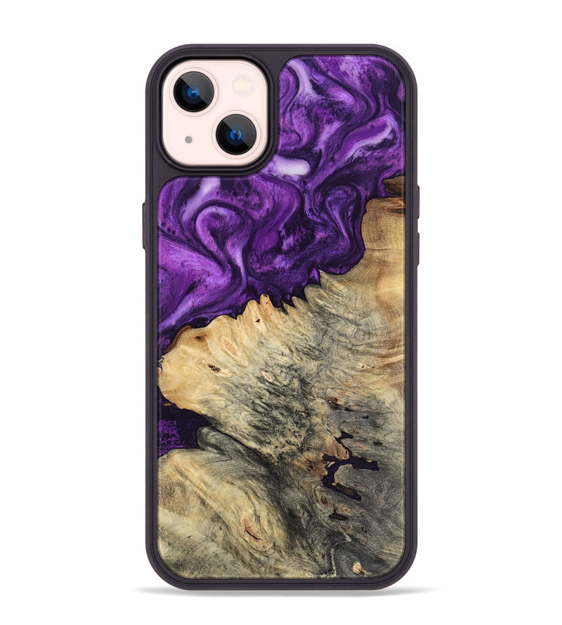 iPhone 14 Plus Wood Phone Case - Gian (Purple, 800440)