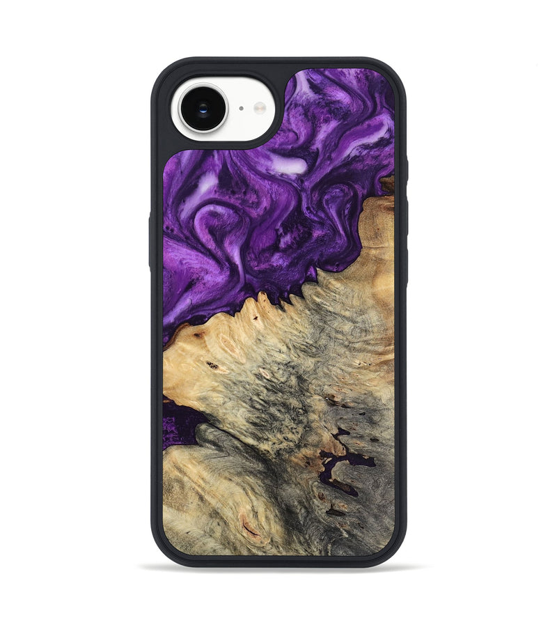 iPhone 16e Wood Phone Case - Gian (Purple, 800440)
