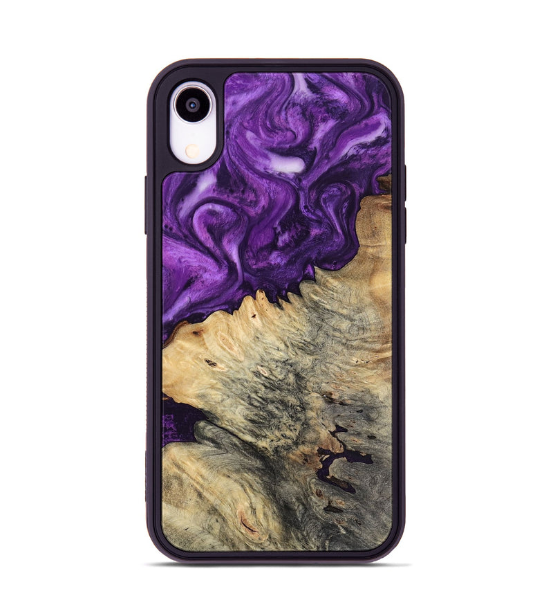 iPhone Xr Wood Phone Case - Gian (Purple, 800440)