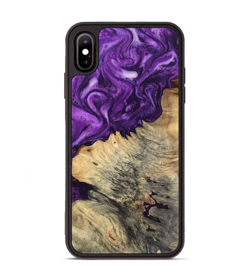 iPhone Xs Max Wood Phone Case - Gian (Purple, 800440)