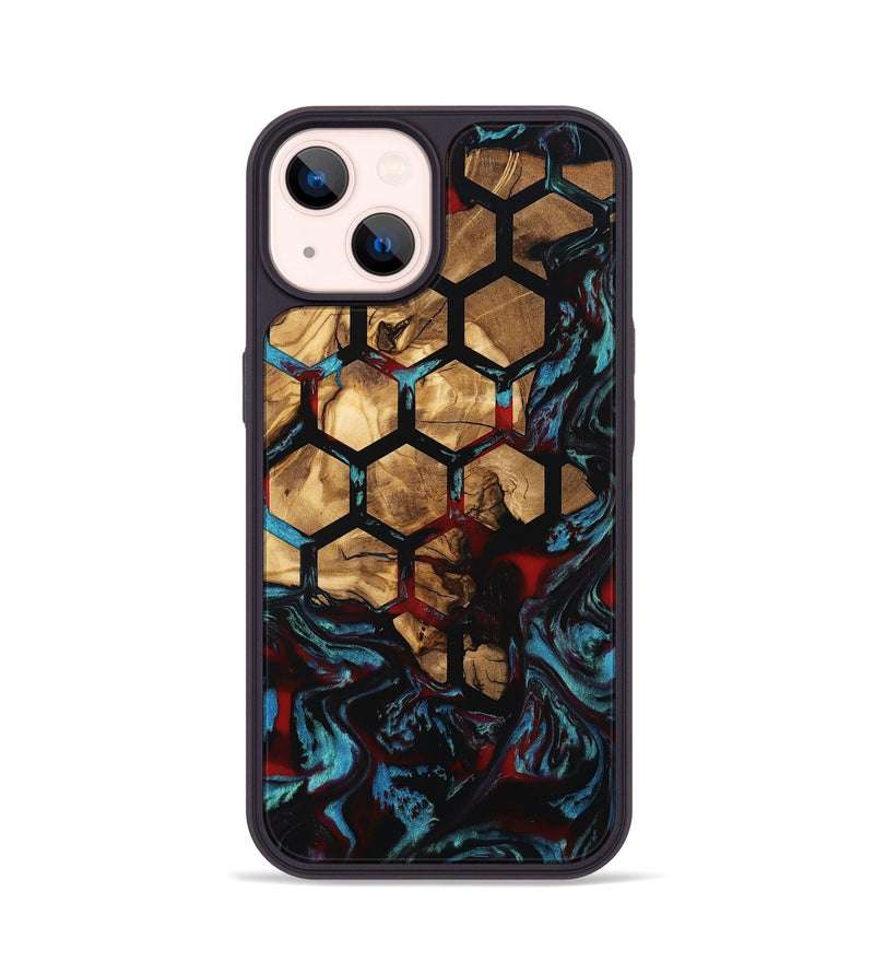 iPhone 14 Wood Phone Case - Calvin (Pattern, 800441)