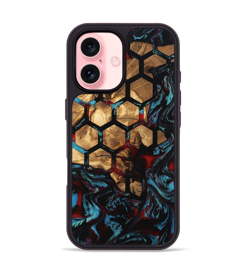 iPhone 16 Wood Phone Case - Calvin (Pattern, 800441)