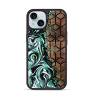 iPhone 15 Wood Phone Case - Gemma (Pattern, 800442)