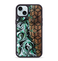 iPhone 15 Plus Wood Phone Case - Gemma (Pattern, 800442)