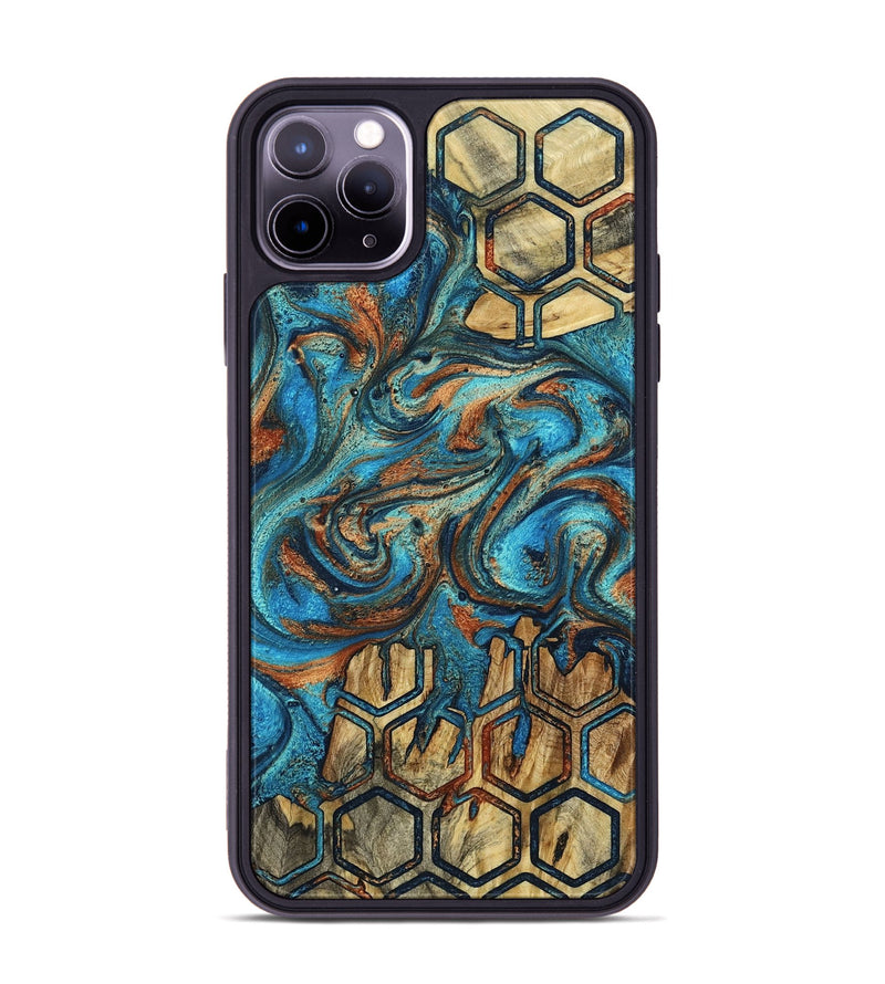 iPhone 11 Pro Max Wood Phone Case - Carolee (Pattern, 800443)