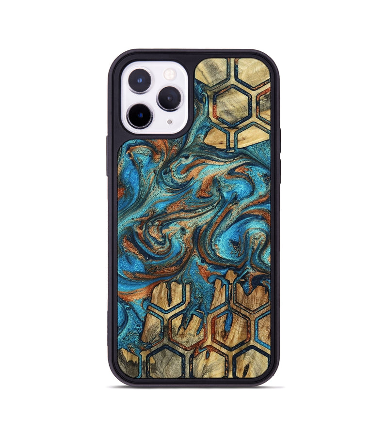 iPhone 11 Pro Wood Phone Case - Carolee (Pattern, 800443)